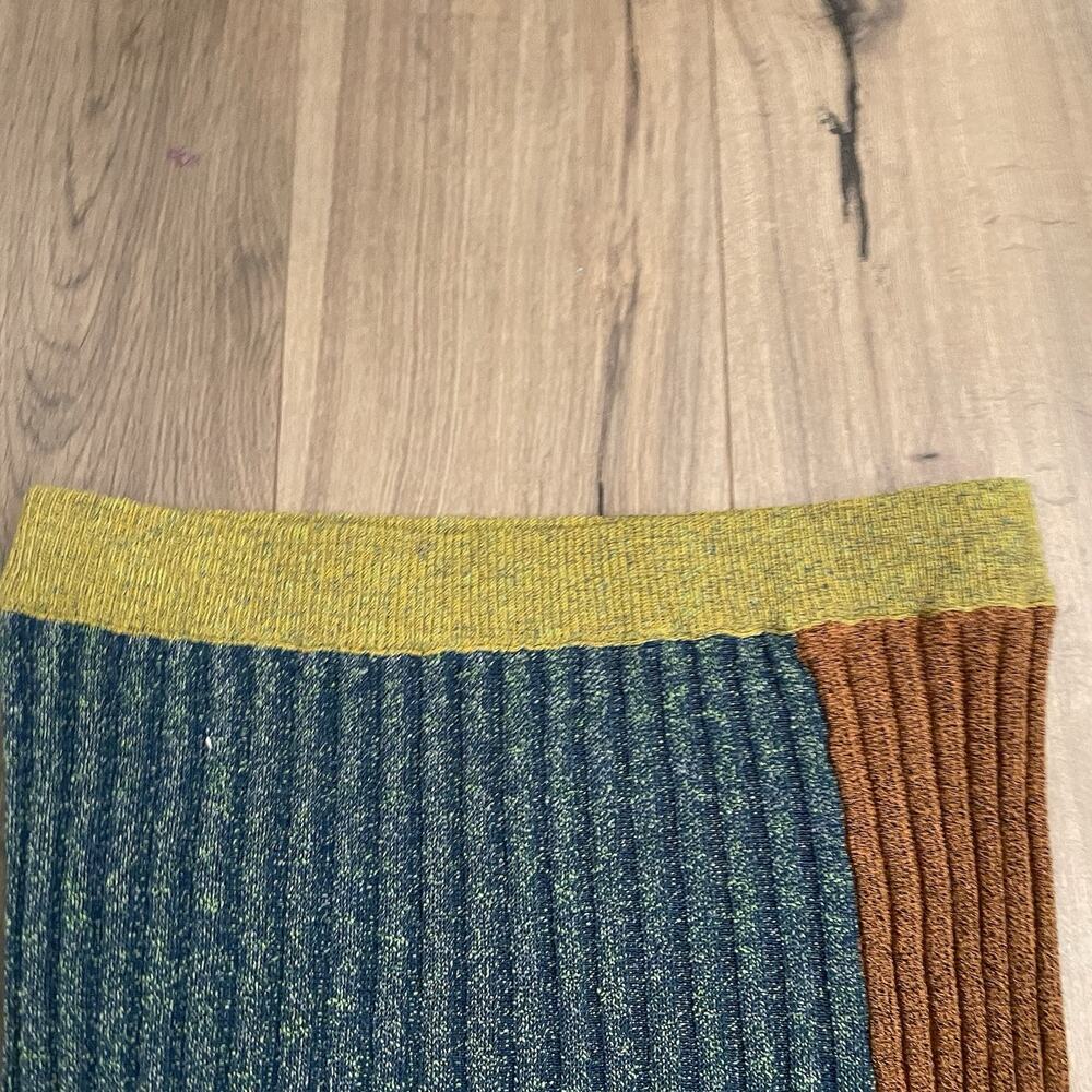 Yan Yan Knits Tweedle Mini Skirt Size Large Multicolor Chunky Knit Pull On EUC - Picture 4 of 10